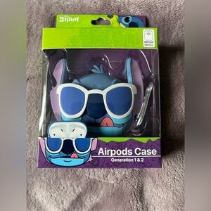 Disney Stitch AirPods Case - Blue and White